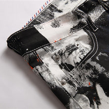 Charger l'image dans la galerie, Men's Slim Stretch Printed Jeans