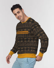 Load image into Gallery viewer, Hatchi Tribal Print Men&#39;s Classic French Terry Crewneck Pullover
