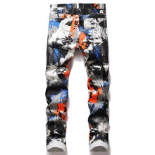 Load image into Gallery viewer, Men&#39;s Slim Stretch Printed Jeans
